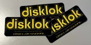 Raamstickers disklokshop disklok stuurwielslot auto beveiliging